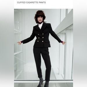Zara Cuffed Cigarette Pants